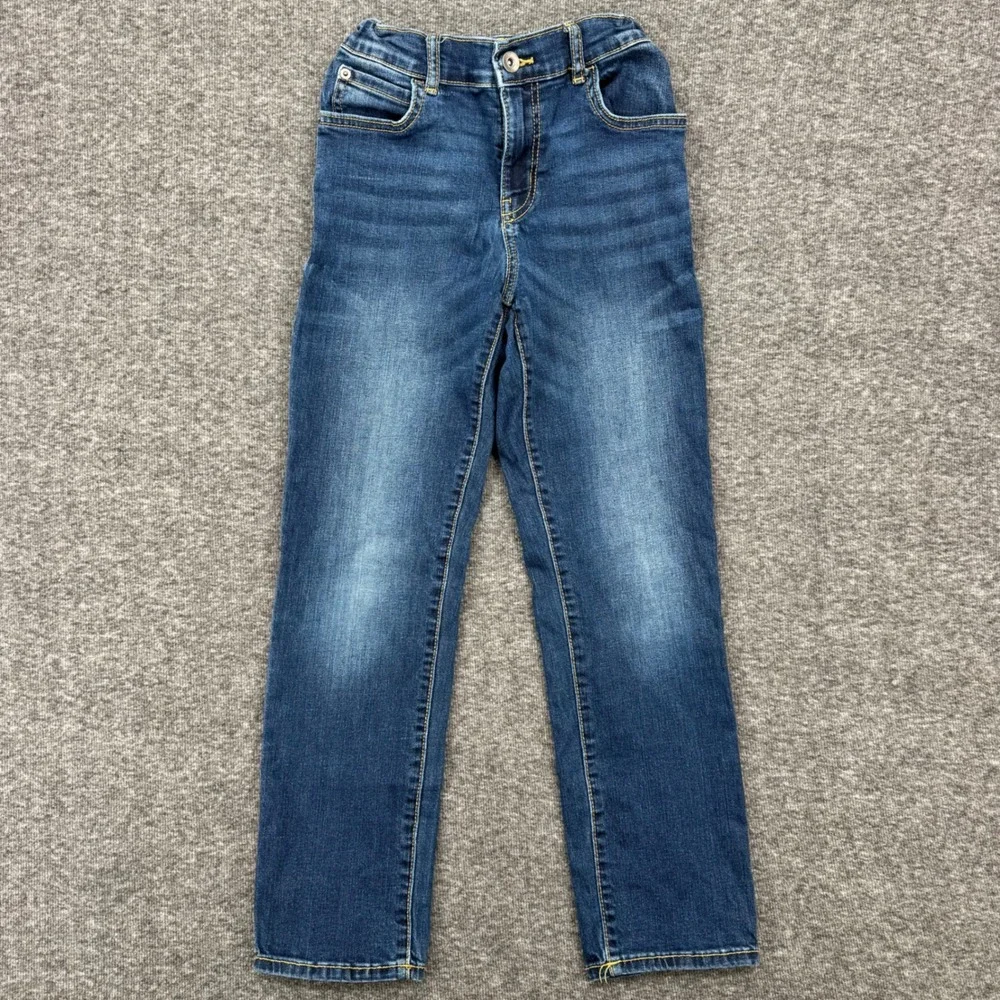 The Children's Place unisex Straight‎ Leg Jeans Medium Wash Blue Size 10 Stretch
